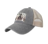 TTYDOKLA Magic Witchcraft Casquette de baseball élégante en maille de cowboy pour homme, parfaite pour un usage quotidien, le sport et les voyages, gris, Taille unique