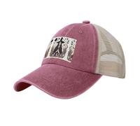 TTYDOKLA Magic Witchcraft Casquette de baseball élégante en maille de cowboy pour homme, parfaite pour un usage quotidien, le sport et les voyages, Rouge, Taille unique