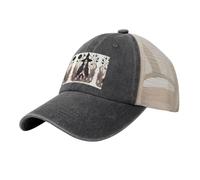 TTYDOKLA Magic Witchcraft Casquette de baseball élégante en maille de cowboy pour homme, parfaite pour un usage quotidien, le sport et les voyages, Noir , Taille unique
