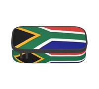 TTYDOKLA Trousse à crayons multifonction avec motif drapeau de l'Afrique du Sud, esthétique, grand espace de rangement, Noir , Taille unique, Étui à clé