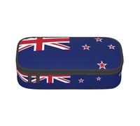 TTYDOKLA Trousse multifonction avec imprimé drapeau de la Nouvelle-Zélande, esthétique, grand espace de rangement, Noir , Taille unique, Étui à clé