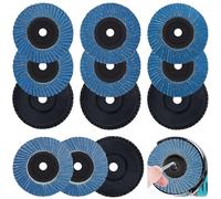 TTYSHIP® 12 Pcs Disque à Lamelles, Disque Lamelle 76mm, Grain 40/60/80/120