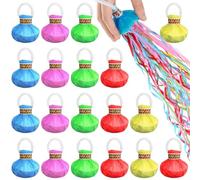 TTYSHIP® 20 Pièces Serpentin Multicolor, Serpentins Lancer, Fete Bombe Serpentin pour Mariages, Anniversaires, Fêtes de Noël (Couleur Aléatoire)