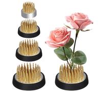 TTYSHIP® 4 Pièces Kenzan Ikebana, Ikebana Kenzan Ronde, Grenouille de Fleurs pour Fleuriste, Maison, Salon de Thé, Jardin (23mm/34mm/40mm/50mm)