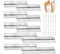 TTYSHIP® 5 Paire Rail Fixation en Z, Rail Fixation Miroir Lourd Z avec Vis, Cintre pour Tableaux Français pour Accrocher Photos et Miroirs (10,2cm 3 Paire/15,3cm 2 Paire)