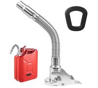 TTYSHIP® Bec Verseur Jerrican Metal, Bec Verseur Flexible Jerrican | Bec Verseur Jerrican en Acier Inoxydable, avec Joint Bidon Essence pour Bidon d'Essence 5L, 10L, 20L