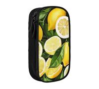 ttyuac Trousse à crayons amusante avec imprimé chats et fleurs, grande capacité, 2 compartiments à double fermeture éclair, tissu Oxford de qualité supérieure, esthétique, trousse de papeterie pour