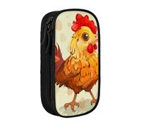 ttyuac Trousse à crayons avec imprimé cerfs mignons, grande capacité, 2 compartiments à double fermeture éclair, tissu Oxford de qualité supérieure, esthétique, trousse de papeterie pour garçons et