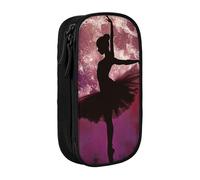 ttyuac Trousse à crayons avec imprimé plage et coquillages - Grande capacité - 2 compartiments - Double fermeture éclair - Tissu Oxford de qualité supérieure - Esthétique - Organiseur de papeterie