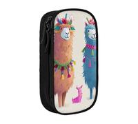 ttyuac Trousse à crayons bleue avec imprimé libellule de grande capacité, 2 compartiments à double fermeture éclair, tissu Oxford de qualité supérieure, esthétique, trousse de papeterie pour garçons