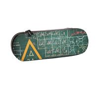 ttyuac Trousse à crayons drôle avec imprimé chats, oiseaux et fleurs, étui rigide en similicuir pour papeterie, articles de toilette, maquillage, voyage, fournitures de bureau, Formulas Formes Théorie