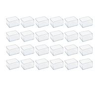 TTZEZE Lot de 12 protections de sol rectangulaires en PVC antidérapant pour pieds de meubles d'intérieur transparents 30 x 40 mm