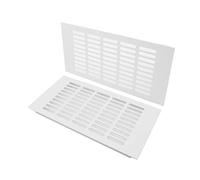 TTZEZE Lot de 2 grilles d'aération rectangulaires en alliage d'aluminium pour armoire, cuisinière, chaussures, armoire, évier, cuisine, salle de bain, mur latéral, plafond et sol