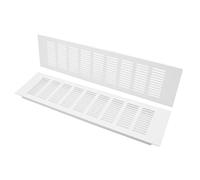TTZEZE Lot de 2 grilles d'aération rectangulaires en alliage d'aluminium pour armoire, cuisinière, chaussures, armoire, évier, cuisine, salle de bain, mur latéral, plafond et sol