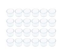 TTZEZE - Lot de 24 embouts de pieds de chaise ronds en PVC transparent pour pieds de table en plastique empêchant les rayures et le bruit, 35 mm, 24