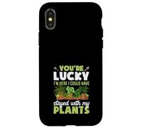 Tu as de la Chance Que Je sois là, j'aurais PU Rester avec Mes Plantes Coque pour iPhone X/XS