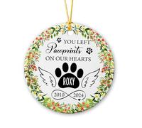 Tu As Laissé des Empreintes De Pattes sur Nos Cœurs Ornement Suspendu Créatif Décoration De Noël A Suspendre Décoratifs Pendentif De Noël pour Maison Festival Mariage