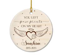 Tu As Laissé des Empreintes sur Mon Cœur Pendentif De Noël Décoratifs Décoration De Noël A Suspendre Mignon Ornement Suspendu pour Salon Jardin Maison