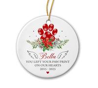 Tu As Laissé Ton Empreinte sur Nos Cœurs Ornement Suspendu Céramique Décoration De Noël A Suspendre Drôle Pendentif De Noël pour Maison Jardin Festival