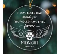 Tu Aurais Vécu pour Toujours Décoration De Noël À Suspendre avec Ficelle Sapin Décoration D'Ornement De Noël Verre Christmas Hanging