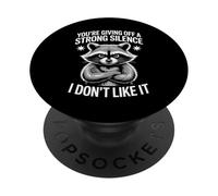 Tu Dégages Un Silence Puissant Je n'aime Pas PopSockets PopGrip Adhésif