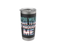 Tu devras passer par Me Trans Pride Gobelet isotherme en acier inoxydable double paroi