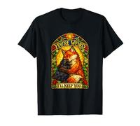 Tu ES Bizarre, Je Te garderai Excentrique, Renard, Corbeau, câlin, Style teinté T-Shirt Graphique avec Valeur