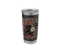 Tu es bizarre, je vais te garder le chat noir Opossum Celestial Gobelet isotherme en acier inoxydable double paroi