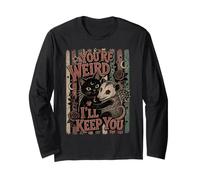 Tu ES Bizarre, Je Vais Te Garder Le Chat Noir Opossum Celestial Manche Longue