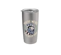 Tu es bizarre, je vais te garder un opossum de raton laveur Gobelet isotherme en acier inoxydable double paroi