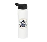 Tu es bizarre, je vais te garder un opossum de raton laveur Stainless Steel Insulated Water Bottle