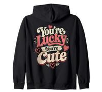 Tu ES Chanceux Tu ES Mignon Amour Design Sweat à Capuche