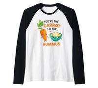 Tu ES la Carotte de Mon houmous Mignon végétarien Manche Raglan