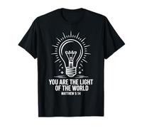 Tu ES la lumière du Monde Matthieu 5:14 Disciple du Christ T-Shirt