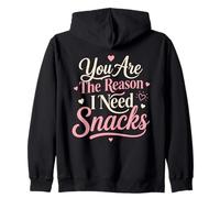 Tu ES La Raison Snacks Amour Drole Couple Sweat à Capuche