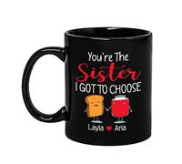 Tu Es La Sœur Que J'Ai Dû Choisir Tasse À Café Unique Tasse À Thé Drôle Mug Idée Cadeau Pour Bureau Collègue Pâques 330Ml