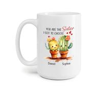 Tu Es La Sœur Que J'Ai Dû Choisir Tasse À Thé Céramique Mug Unique Tasse À Café Cadeaux Amusants Pour Anniversaire Collègue Pâques 330Ml