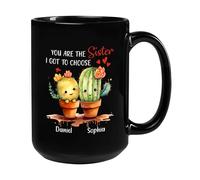 Tu Es La Sœur Que J'Ai Dû Choisir Tasse À Thé Unique Mug Drôle Tasse À Café Cadeau Mignon Pour Noël Collègue Bureau 330Ml