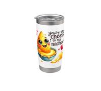 Tu es le fromage de mon jeu de mots mignon sur les nachos Gobelet isotherme en acier inoxydable double paroi