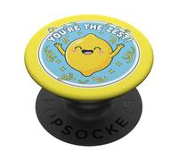 Tu ES Le Meilleur Jeu de Mots Zest Positive Saying Funny Cute Lemon PopSockets PopGrip Adhésif