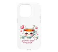 Tu ES Le Sucre de Mon thé, de Jolis cœurs Kawaii Coque pour iPhone 15 Pro