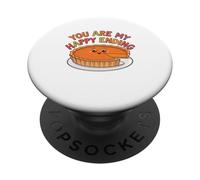 Tu ES ma Fin Heureuse, drôle, délicieuse et Mignonne Tarte à la Citrouille PopSockets PopGrip Adhésif