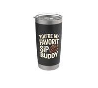 Tu es ma meilleure amie préférée de Sip Buddy Coffee Friend Gobelet isotherme en acier inoxydable double paroi