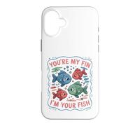 Tu ES ma nageoire, Je suis Ton Poisson, Mon Amour Aquatique Coque pour iPhone 16 Plus