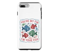 Tu ES ma nageoire, Je suis Ton Poisson, Mon Amour Aquatique Coque pour iPhone 7 Plus/8 Plus