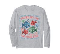 Tu ES ma nageoire, Je suis Ton Poisson, Mon Amour Aquatique Manche Longue