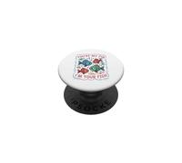 Tu ES ma nageoire, Je suis Ton Poisson, Mon Amour Aquatique PopSockets PopGrip Adhésif