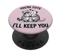 Tu ES Mignonne, Je Ferai en sorte Que Les Amoureux des Animaux restent géniaux PopSockets PopGrip Adhésif