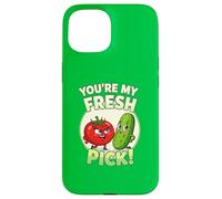 Tu ES Mon punis de Caricature de Concombre de Tomate Frais Coque pour iPhone 15