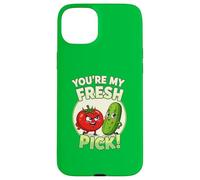 Tu ES Mon punis de Caricature de Concombre de Tomate Frais Coque pour iPhone 15 Plus